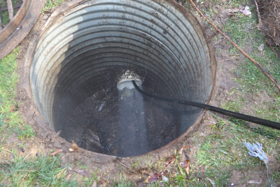 Hydro jetting drain