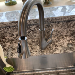 Eco-friendly stainless steel kitchen faucet with touchless operation, perfect for modern homes and plumbing needs. Designed for durability and convenience in every kitchen.